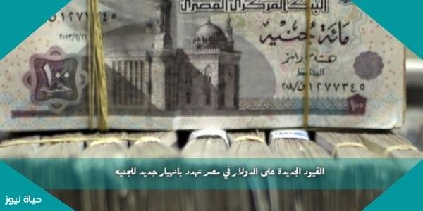 القيود الجديدة على الدولار في مصر تهدد بانهيار جديد للجنيه