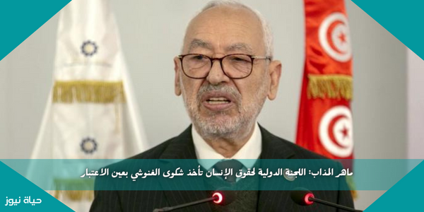 ماهر المذاب: اللجنة الدولية لحقوق الإنسان تأخذ شكوى الغنوشي بعين الاعتبار