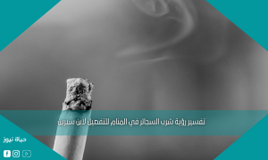 تفسير رؤية شرب السجائر في المنام للتفصيل لابن سيرين