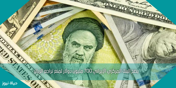 يضخ البنك المركزي الإيراني 700 مليون دولار لمنع تراجع الريال
